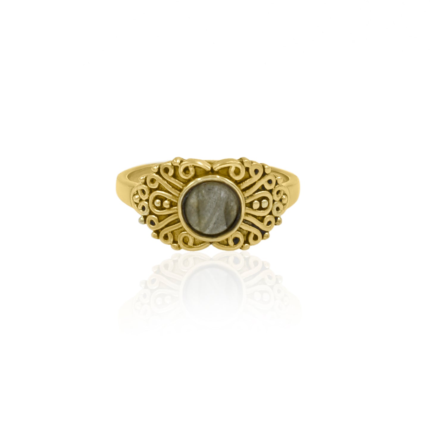 Labradorite Glaze Ring