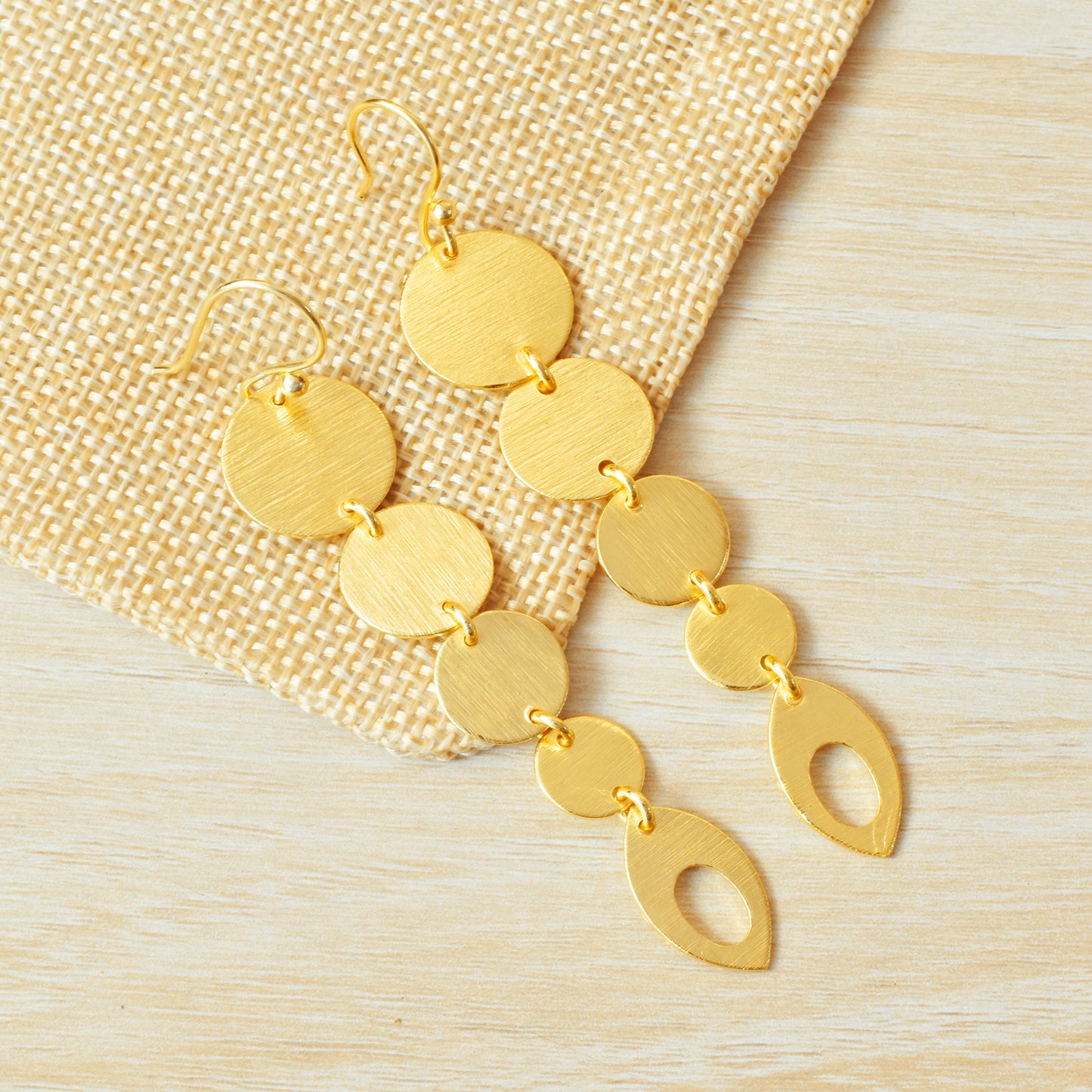 Floating Orbs Hook Earrings