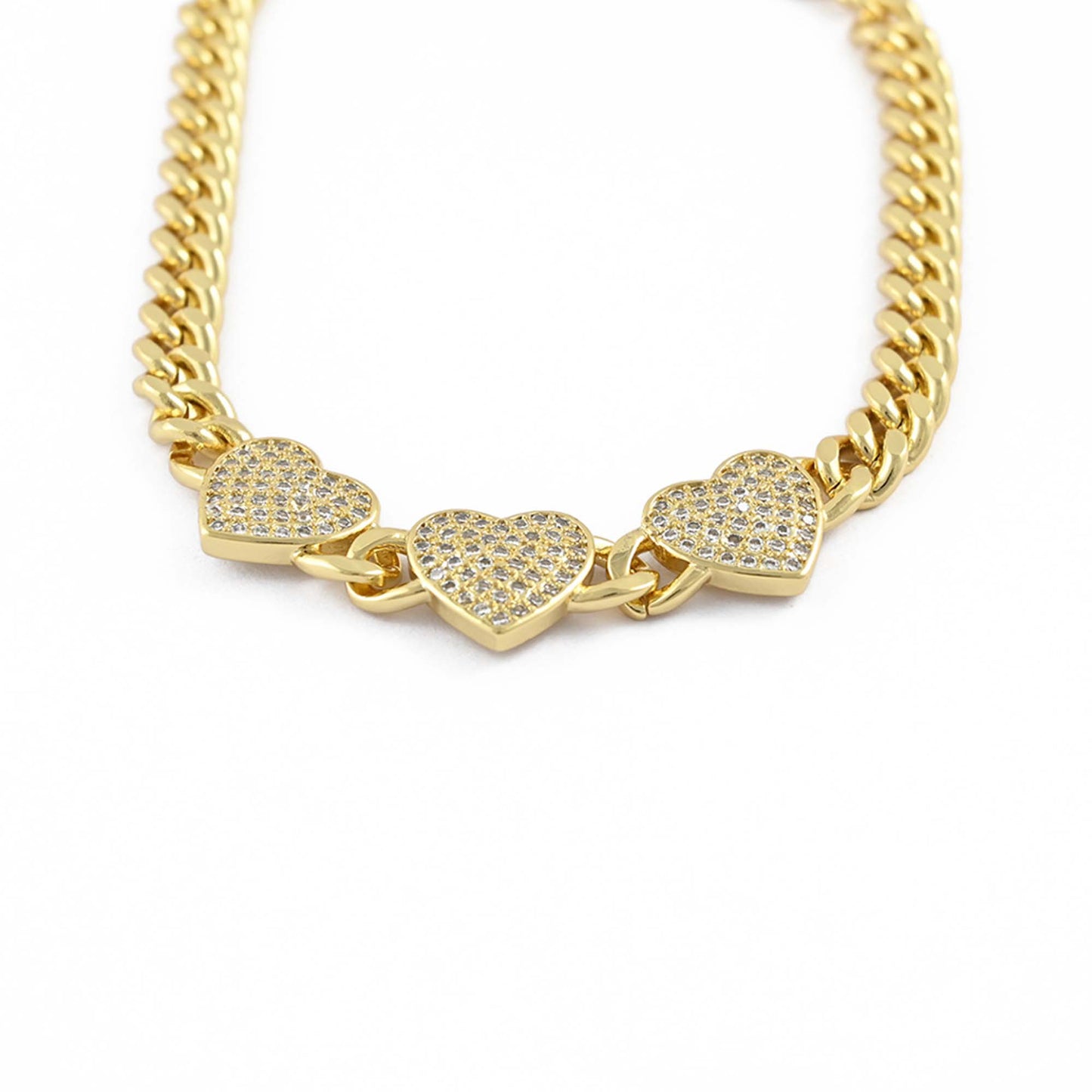 Sparkling Heart Bracelet