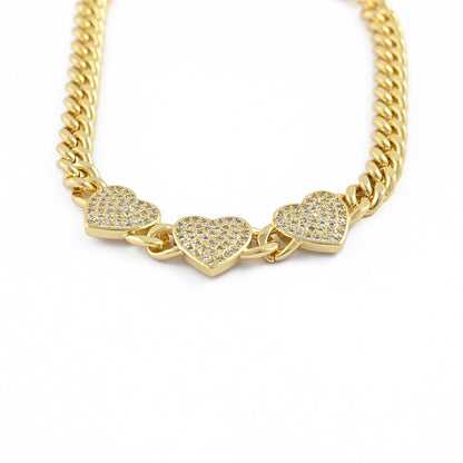Sparkling Heart Bracelet
