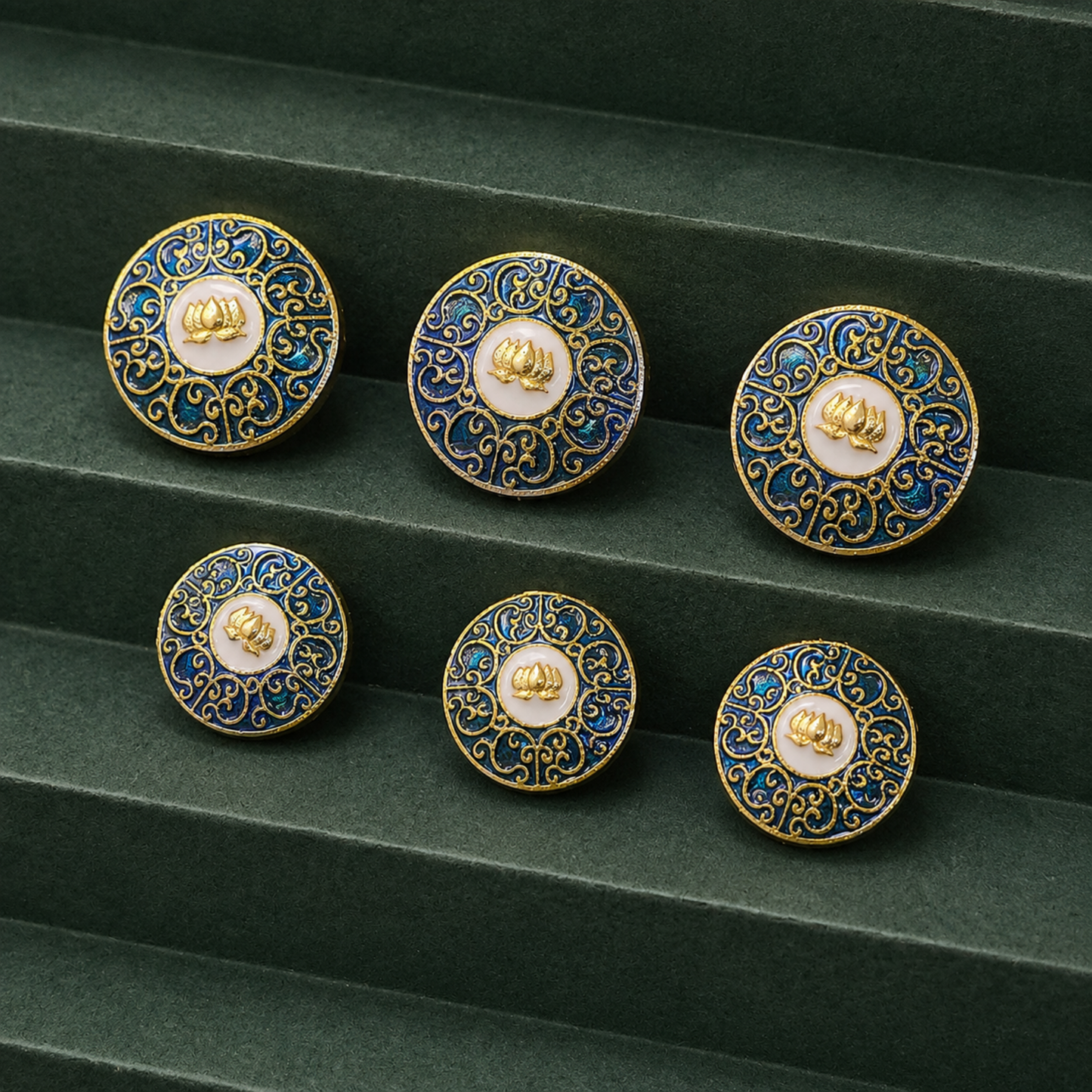 Rosewood Crest Button