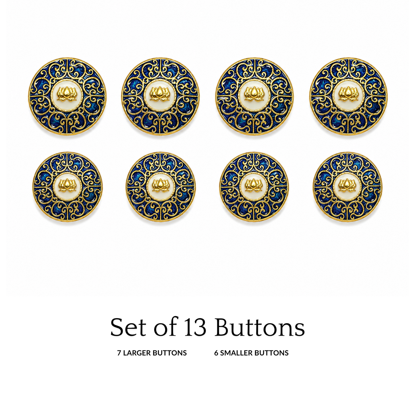 Rosewood Crest Button