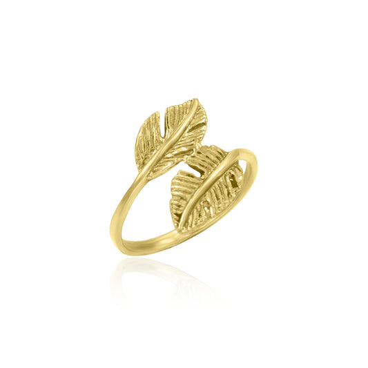 Touching Maple Leaf Ring