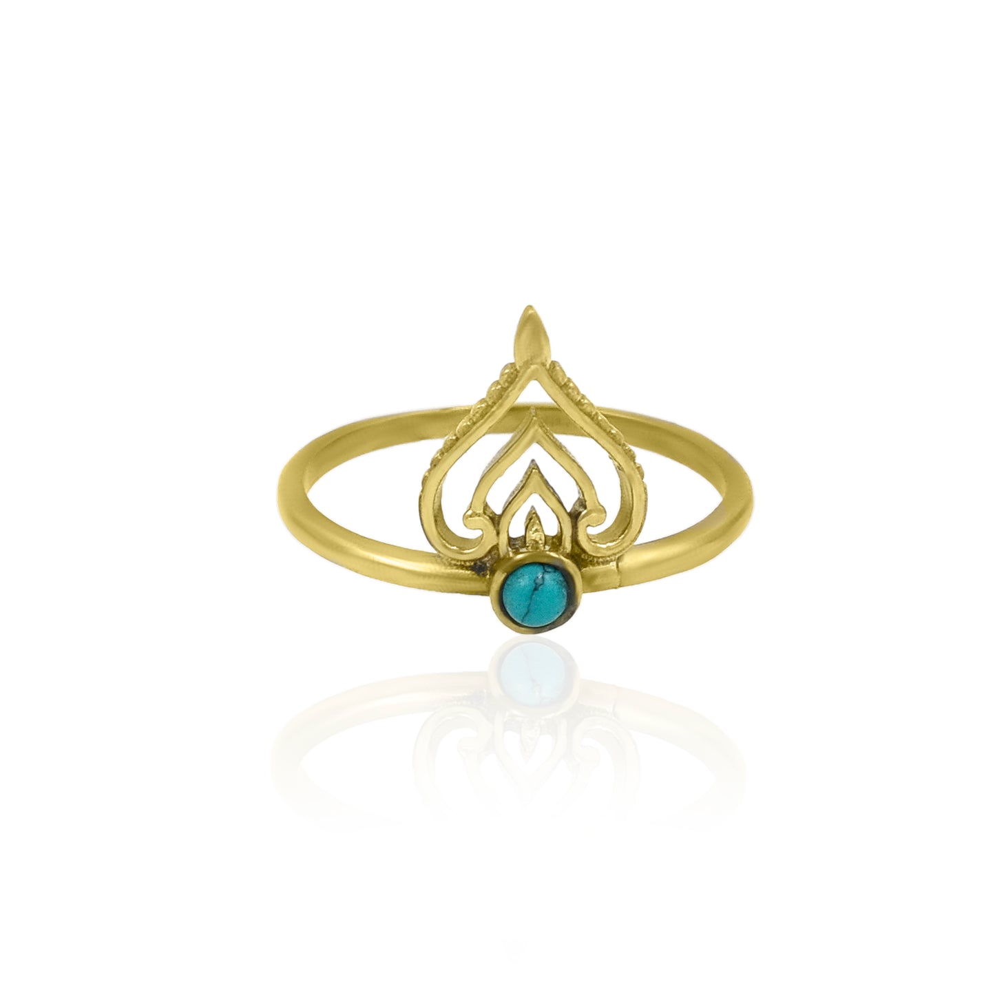 Turquoise Crown Ring