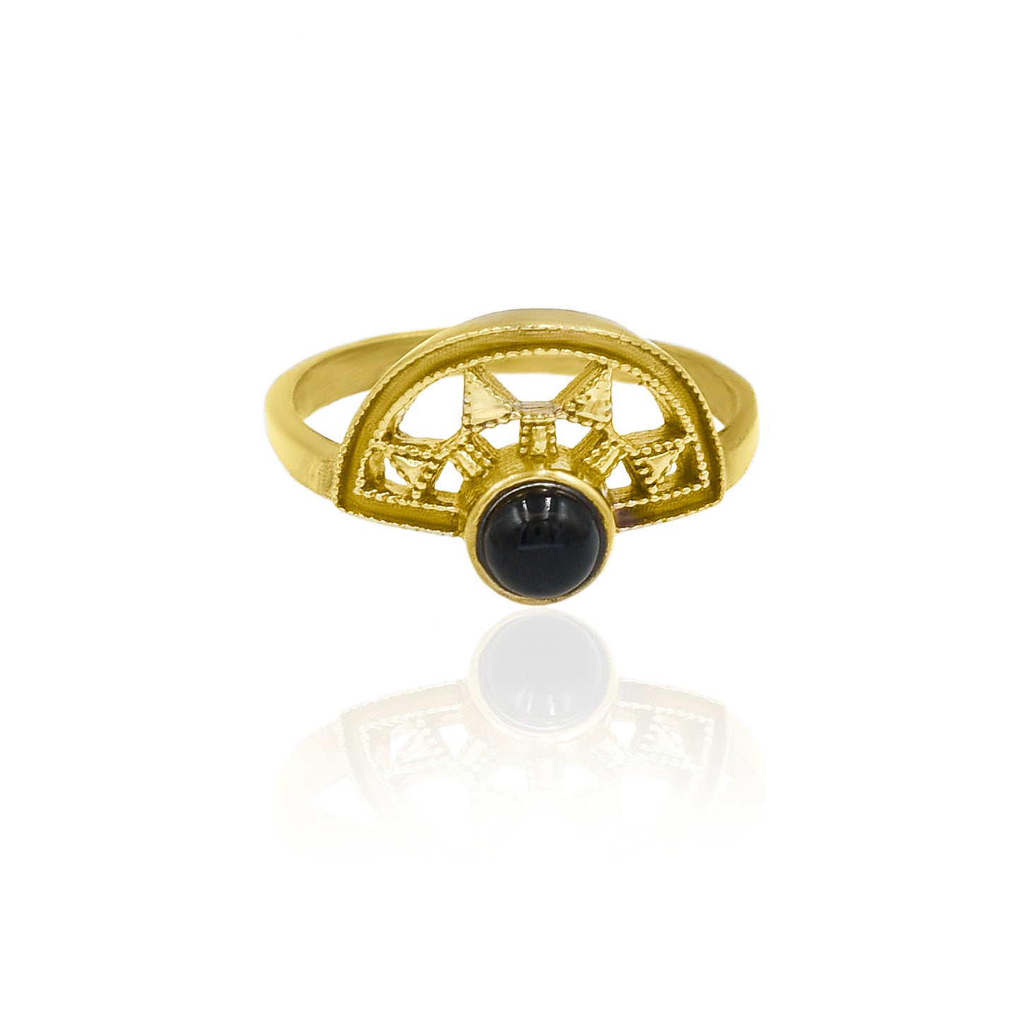 Rising Black Onyx Ring