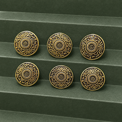 Imperial Oxide Crest Button