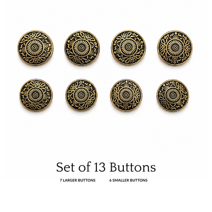 Imperial Oxide Crest Button