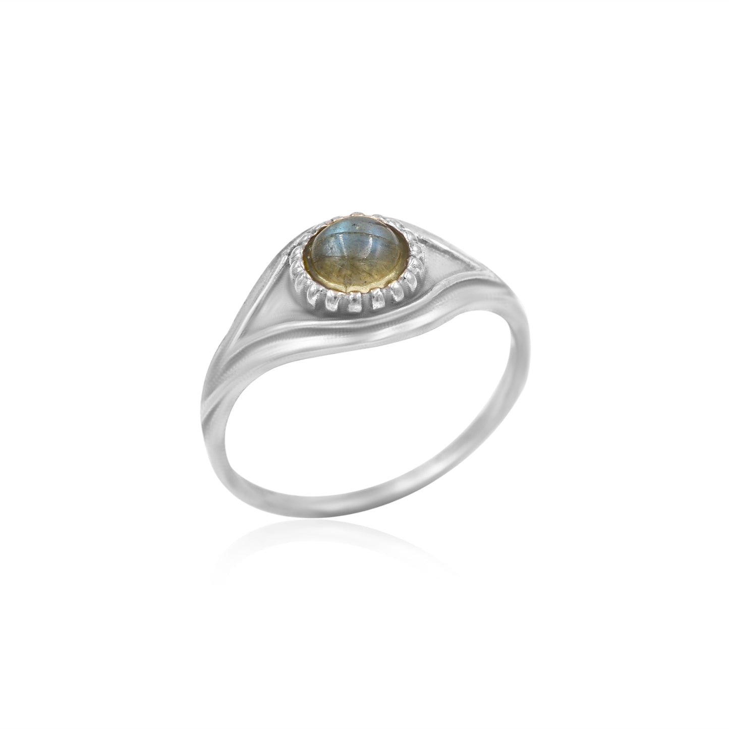 Labradorite Eye Ring