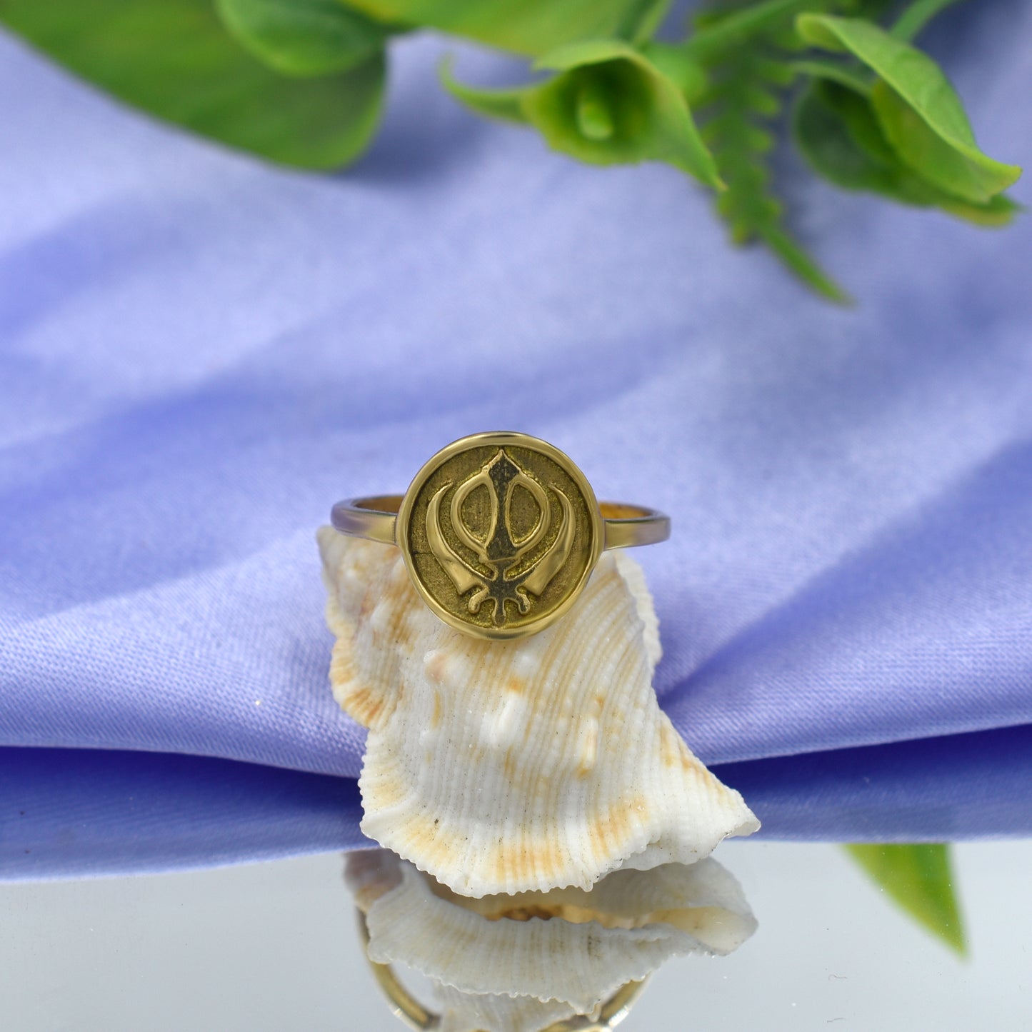 Sikh Khanda Khalsa Signet Ring