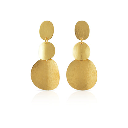 Geo Gleam Stud Earrings