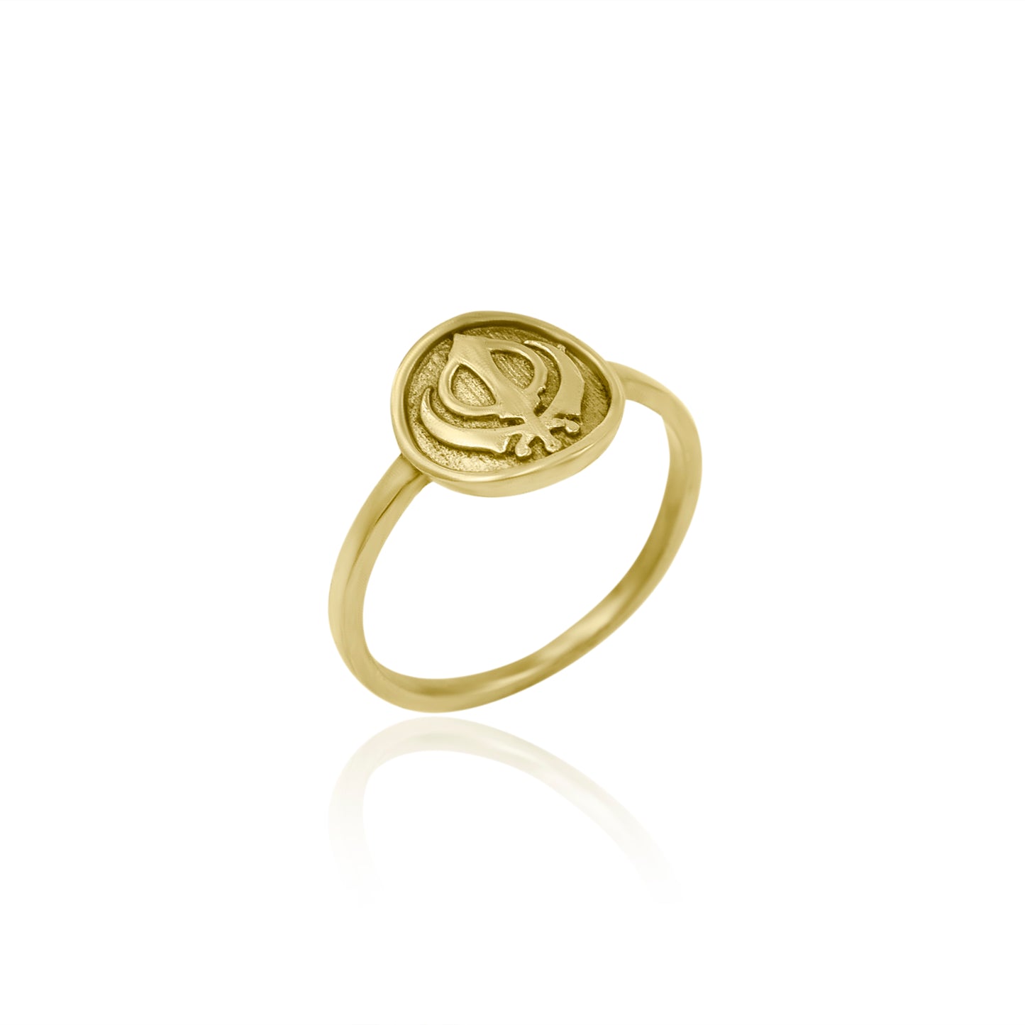 Sikh Khanda Khalsa Signet Ring