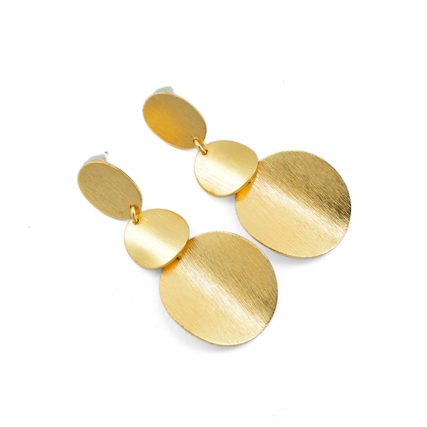 Geo Gleam Stud Earrings