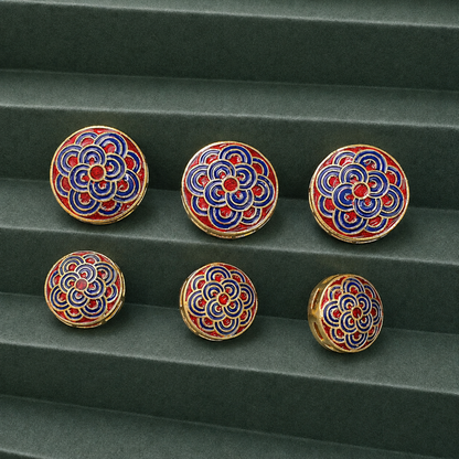 Neel Surya Rosette Button