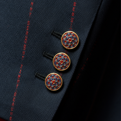 Neel Surya Rosette Button