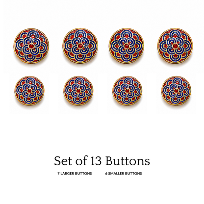Neel Surya Rosette Button