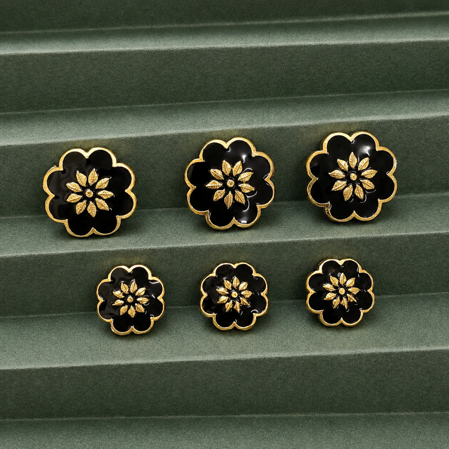 Black Lotus Crest Button