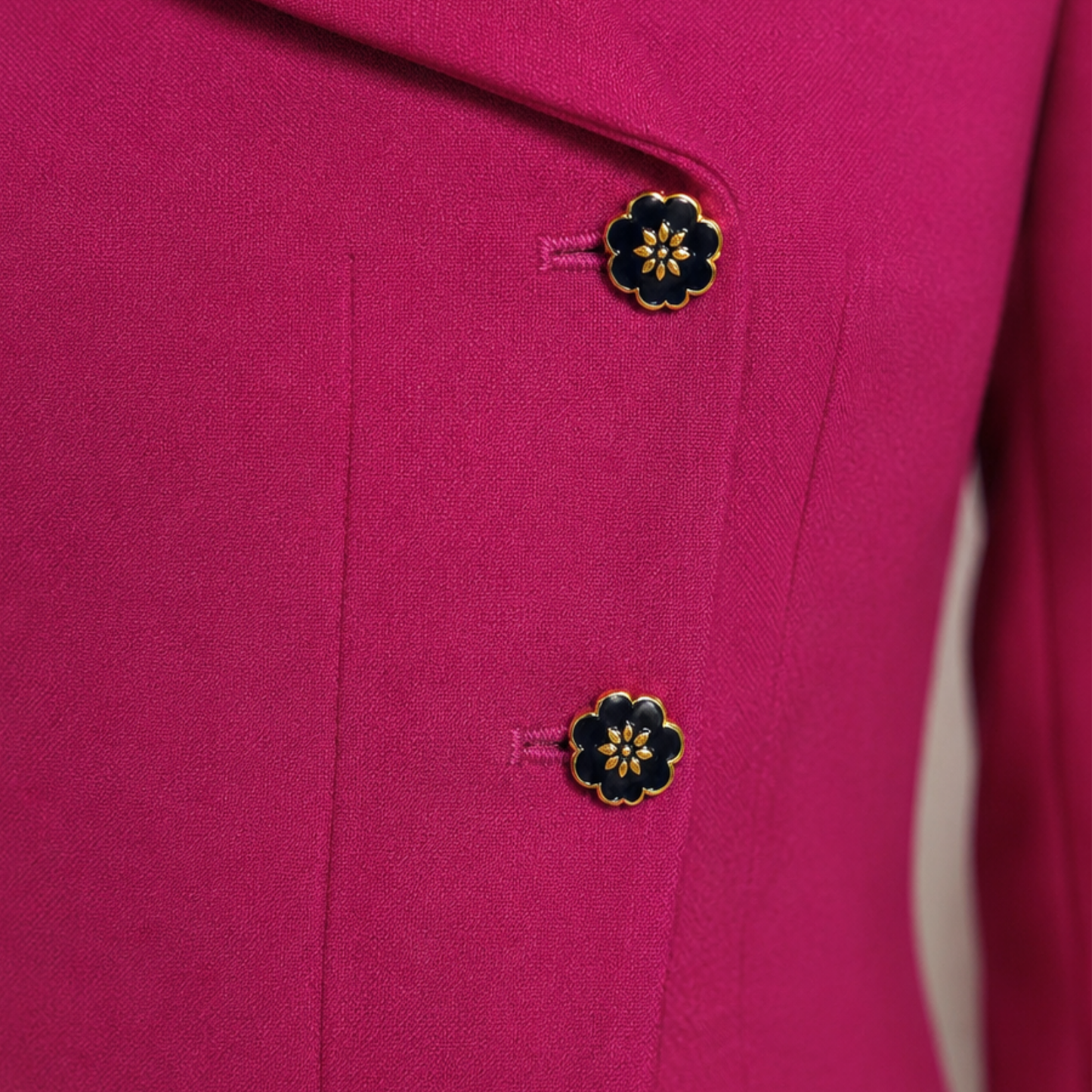 Black Lotus Crest Button
