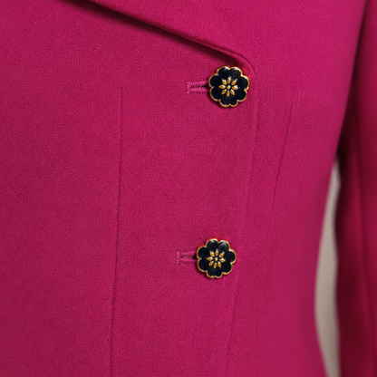 Black Lotus Crest Button