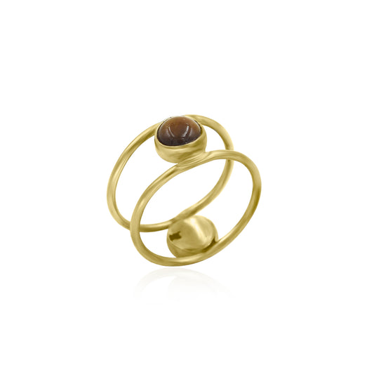 Look Within Tiger's Eye Band Ring