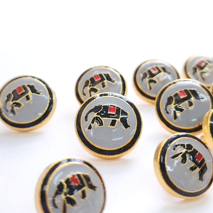 Heritage Elephant Button