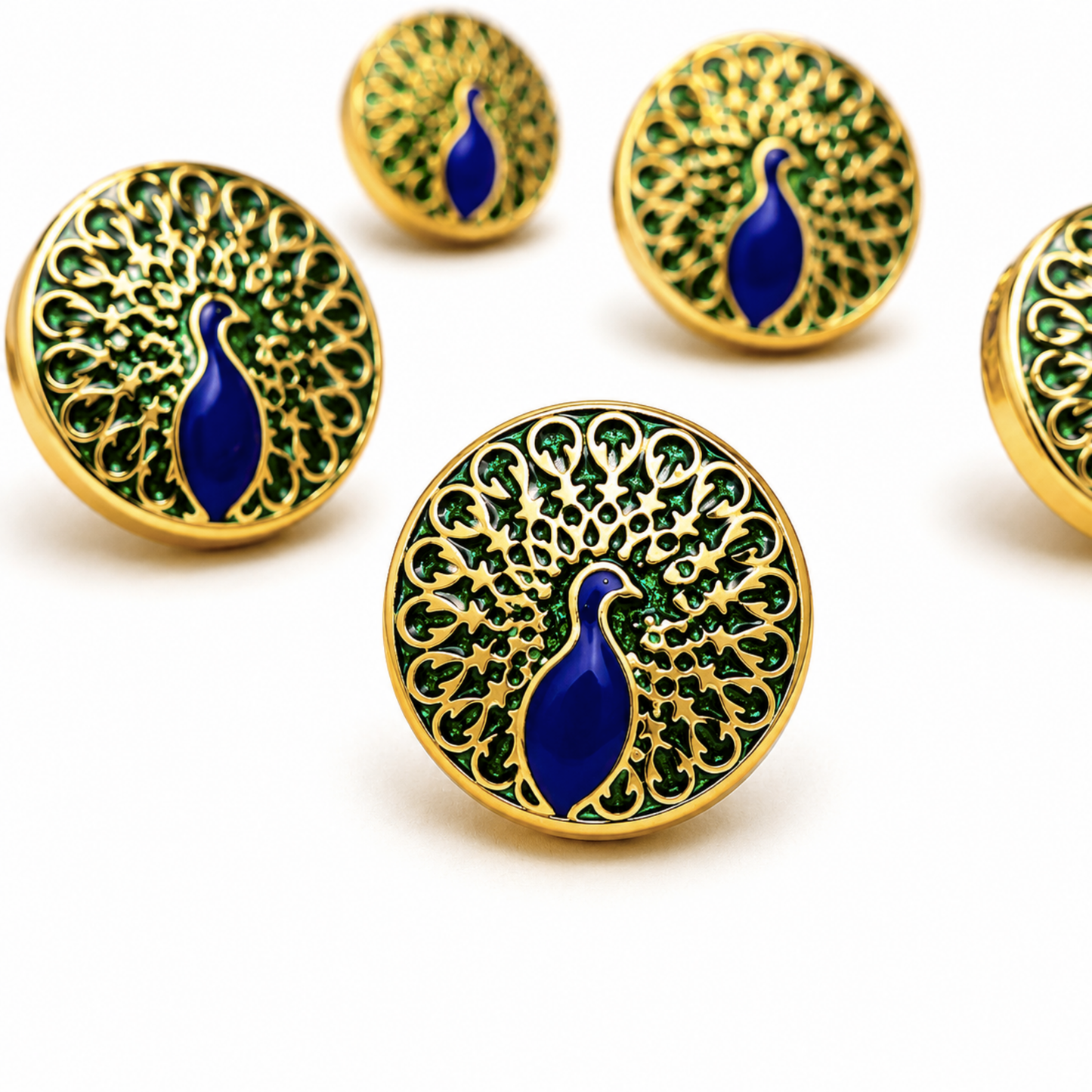 Rajvansh Mayur Crest Button