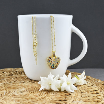 Sparkling Heart Necklace