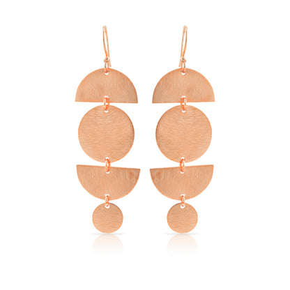 Full & Half Circles Hook Earrings