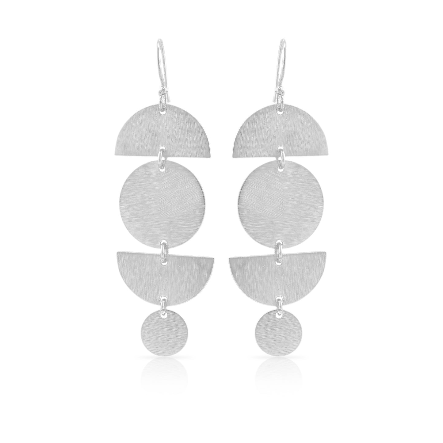 Full & Half Circles Hook Earrings