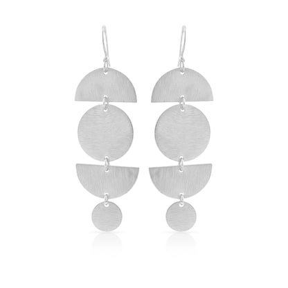 Full & Half Circles Hook Earrings