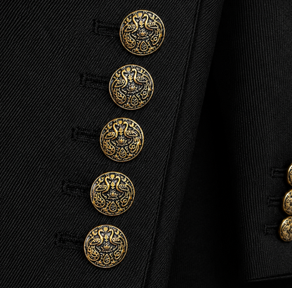 Maharaja Peacock Button