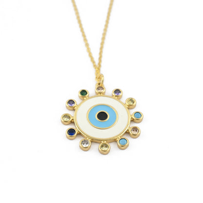 Evil Eye Stone Necklace