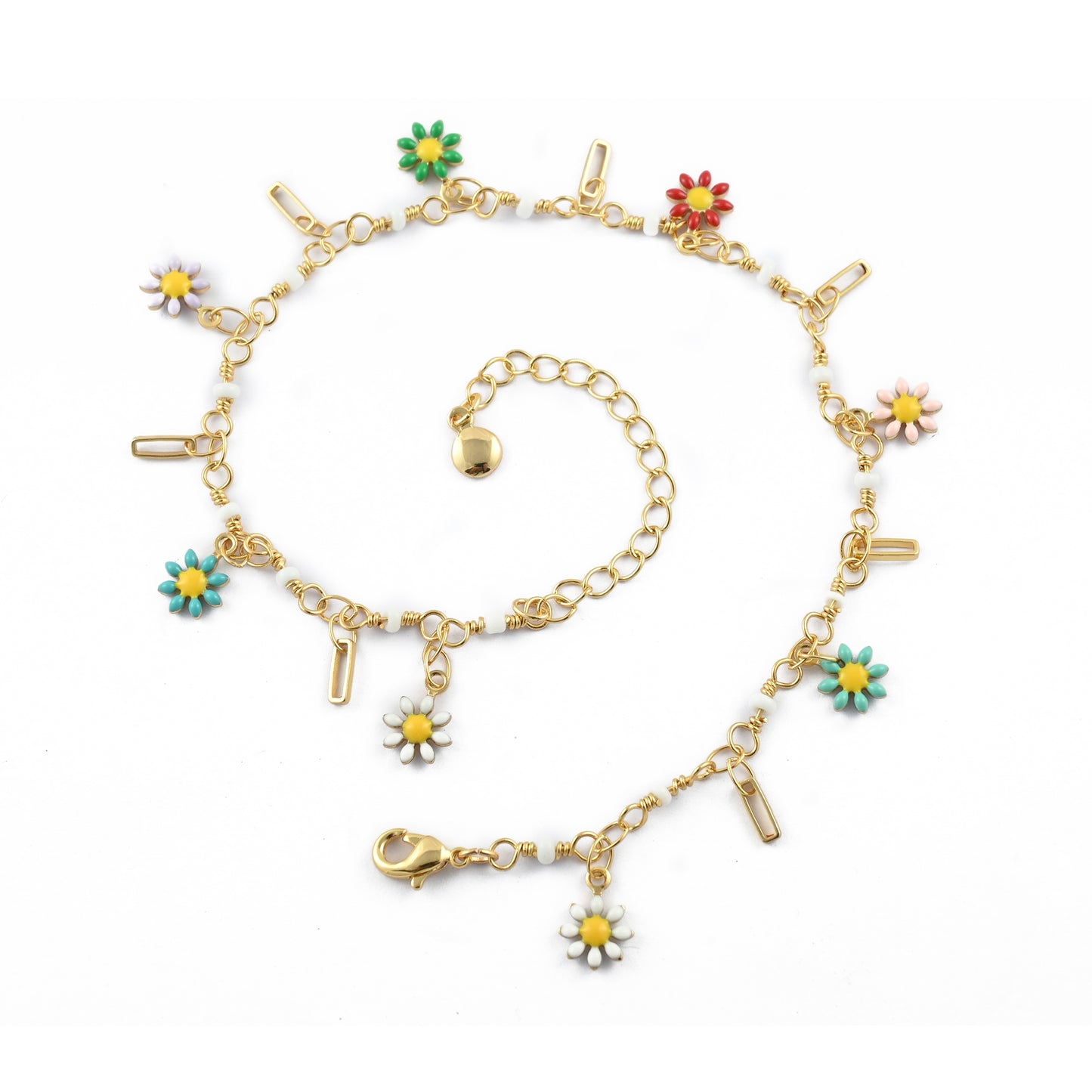 Dainty Drops Floral Anklet