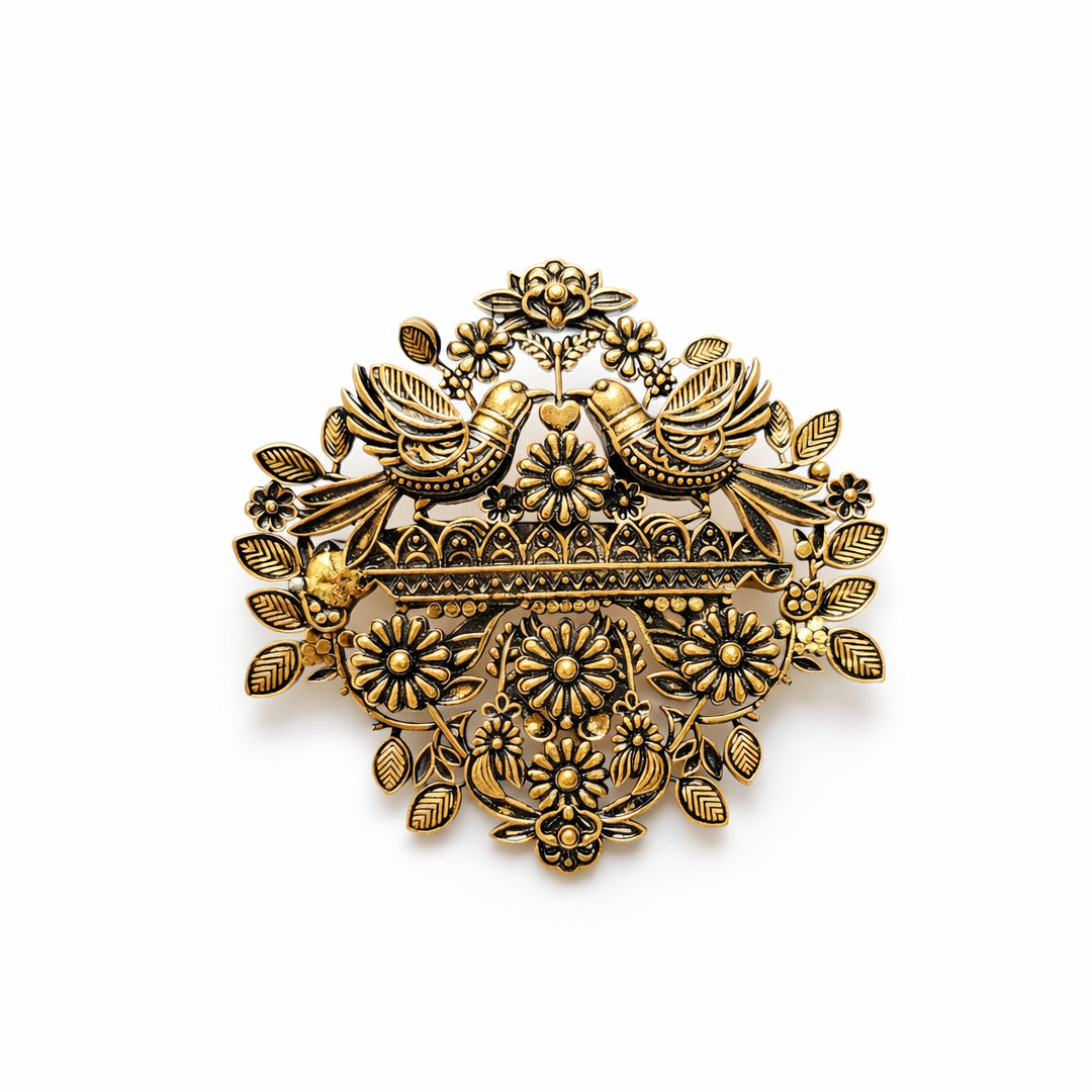 Love Birds brooch
