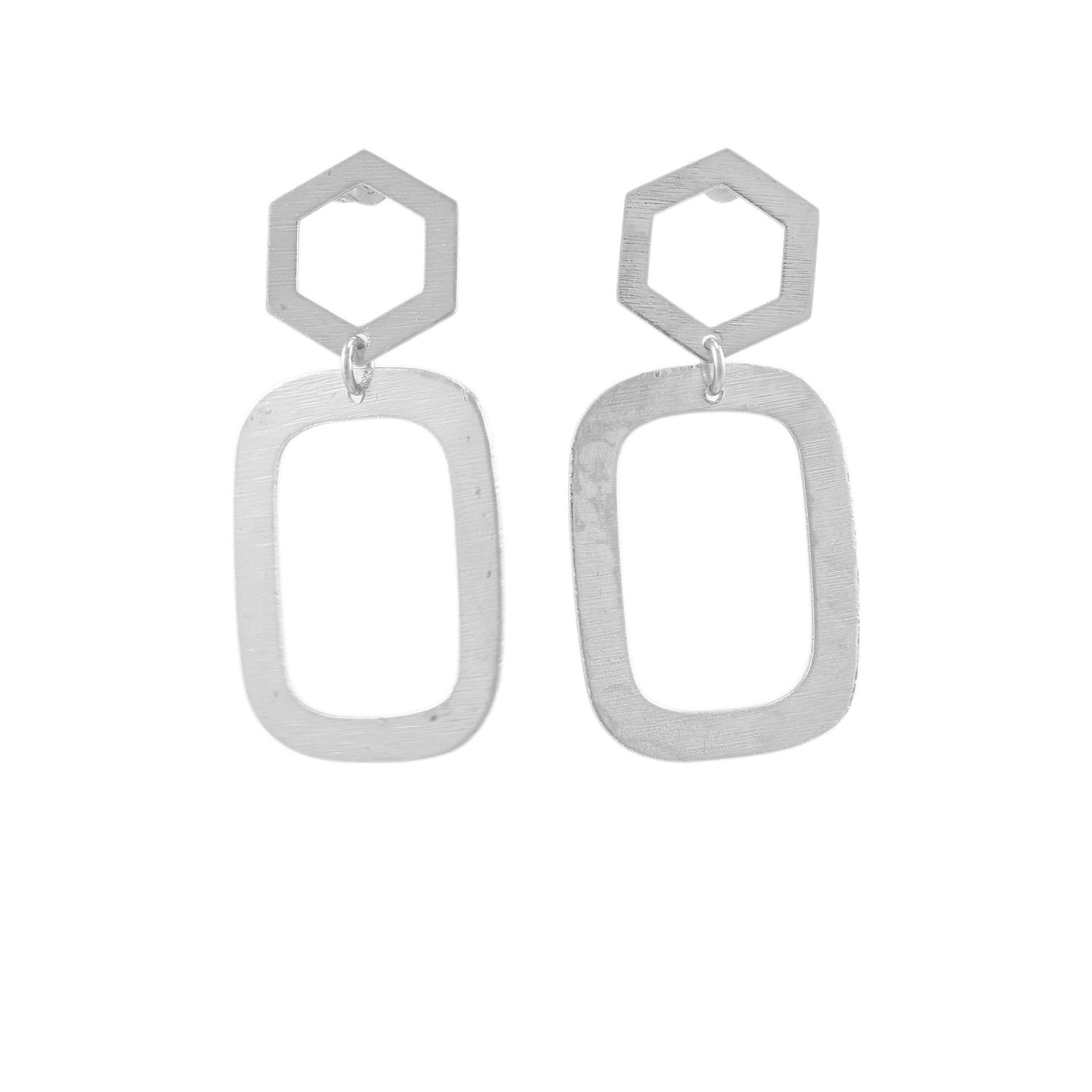 Geometric Grace Stud Earrings