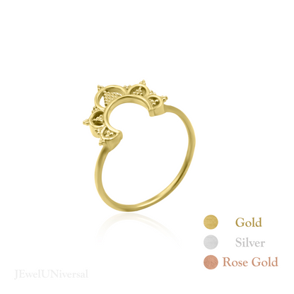 Radiant Crown Ring