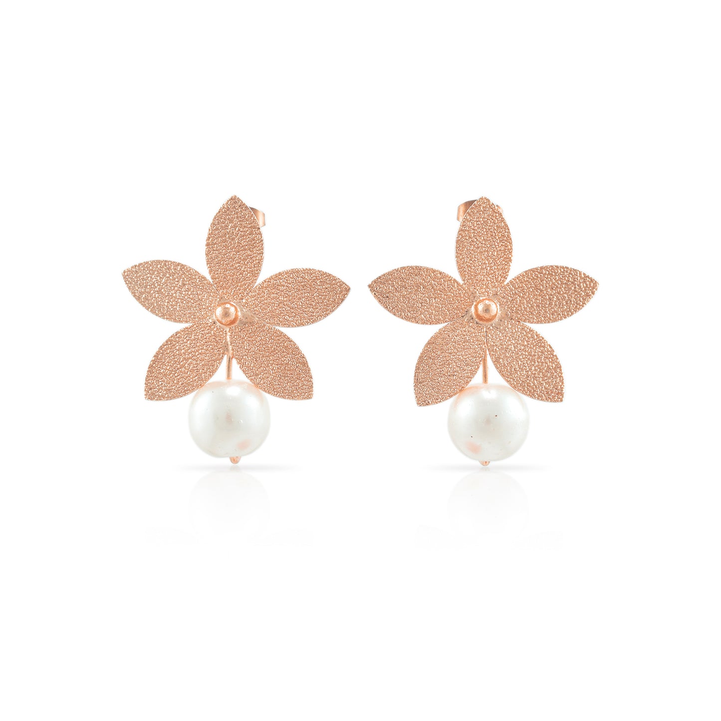 Petals Of Pearl Stud Earrings