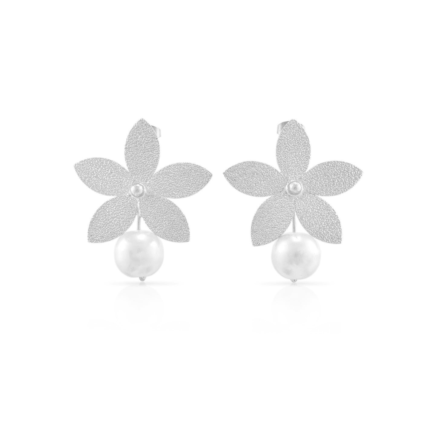 Petals Of Pearl Stud Earrings