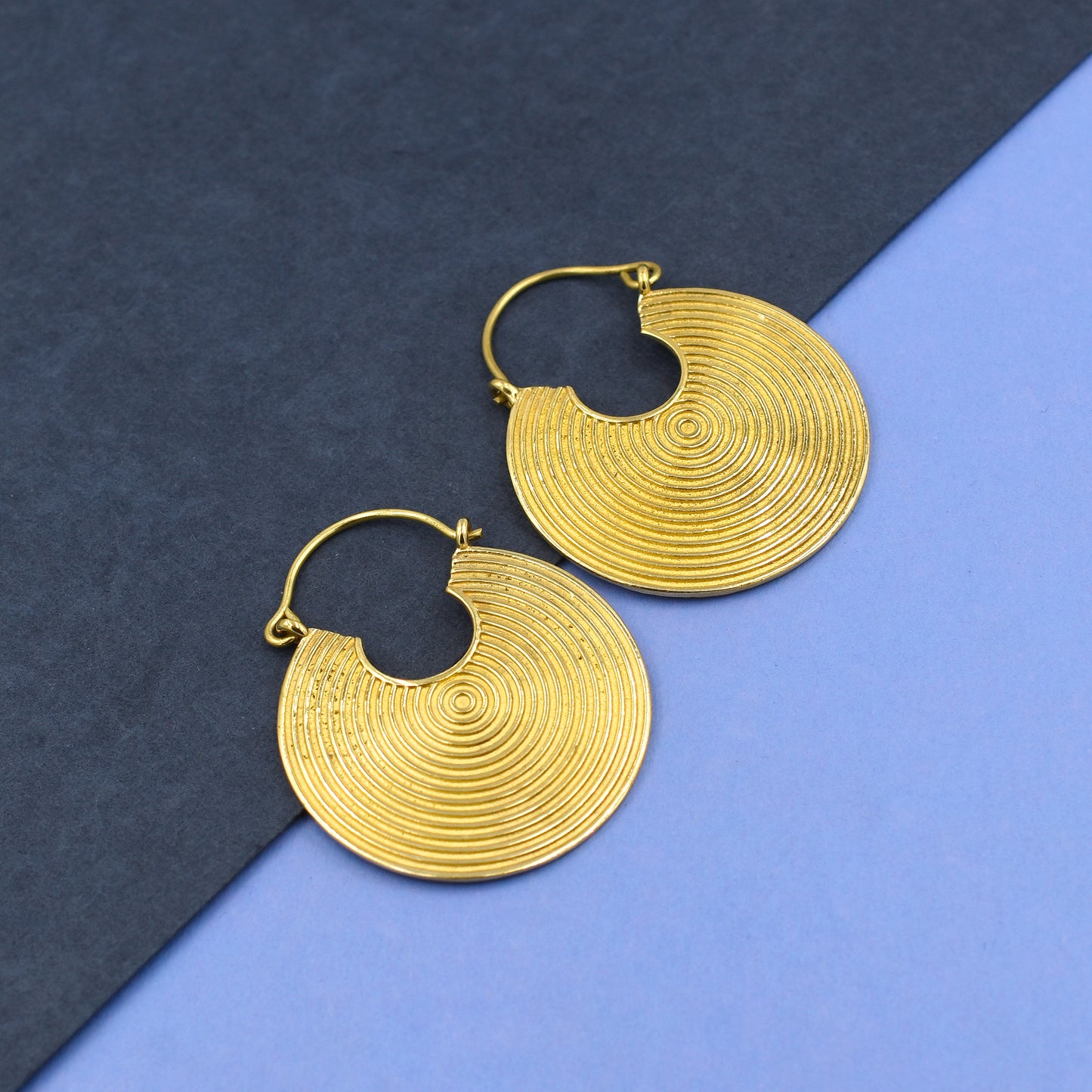 Disc Of Love Hoop Earrings