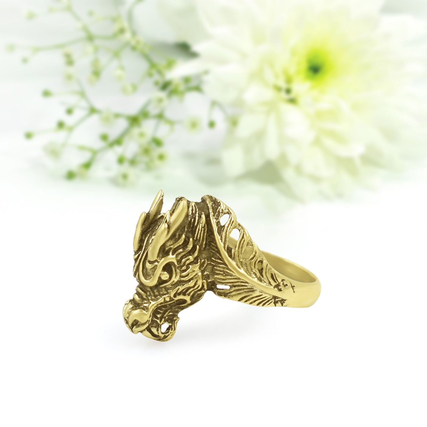 Dragon Face Ring