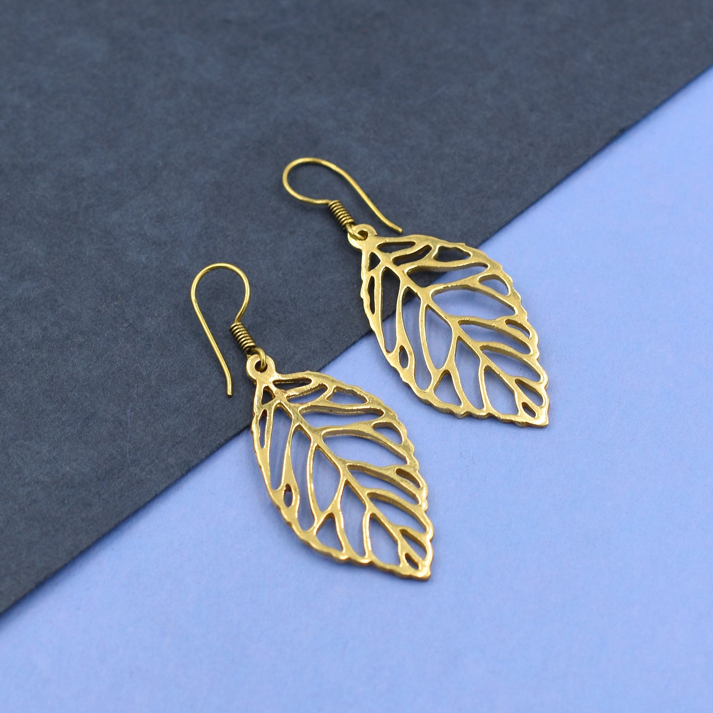 Empty Tales Of Leaf Hook Earrings