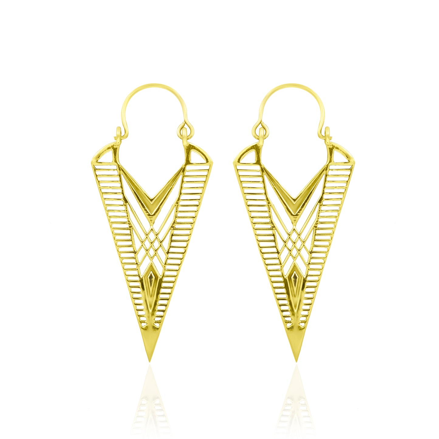 Triangle Charming Tales Hoop Earrings