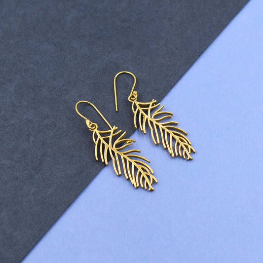 Palm Tree Hook Earrings