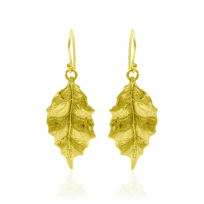 Dry Leaf Falling Hook Earrings