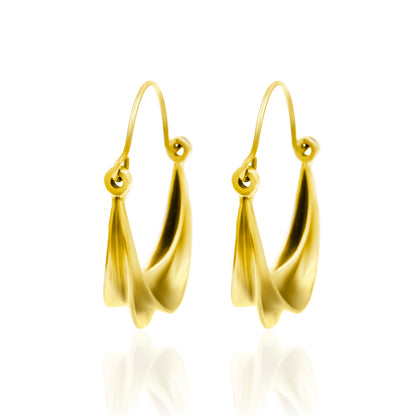 Twisted Rope Hoop Earrings