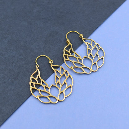 Mystic Lotus Hoop Earring