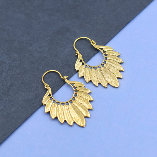 Leaf Affair Hoop Earrings