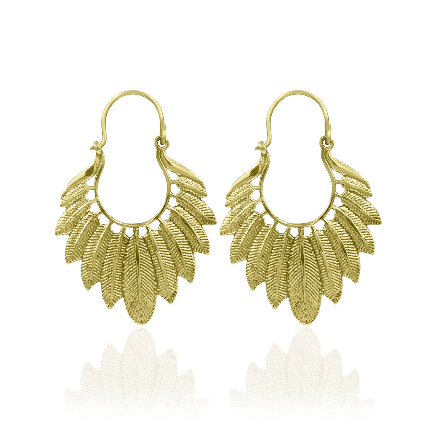 Leaf Affair Hoop Earrings