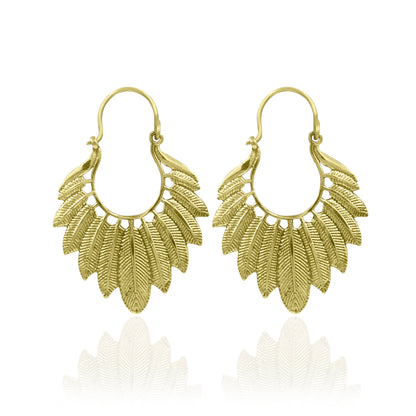 Leaf Affair Hoop Earrings