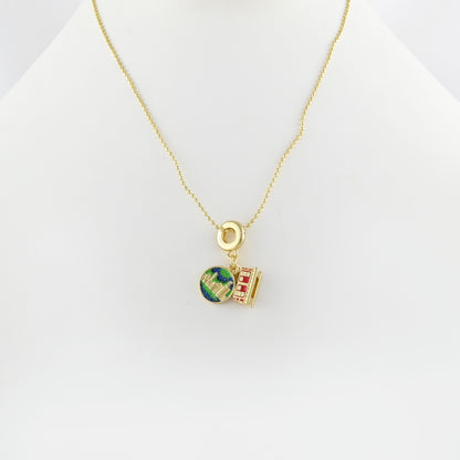 Wander Gold Charm Necklace