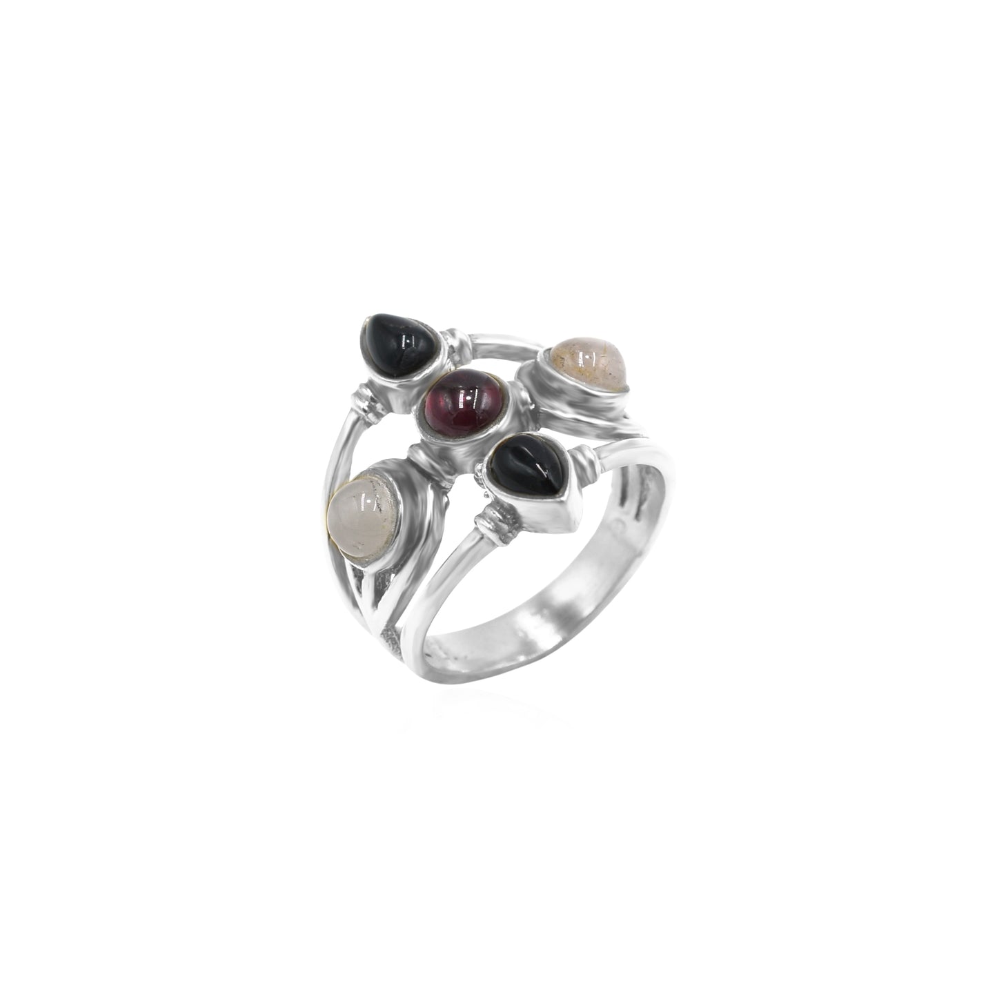 Glimmering Vines Stone Ring